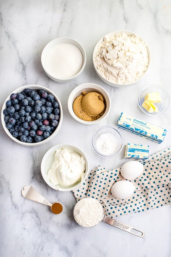 Blueberry Coffee Cake ingredients 