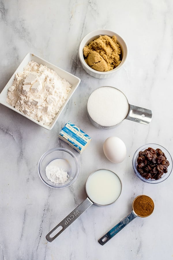 Cinnamon Raisin Bread ingredients