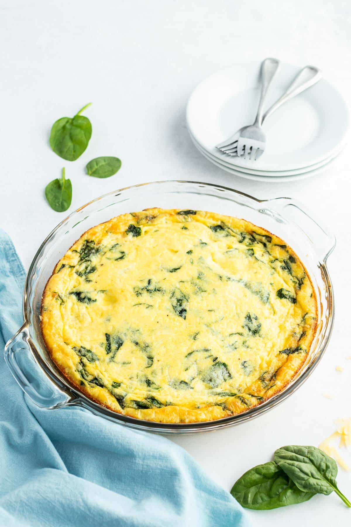 cooked ham and spinach crustless quiche