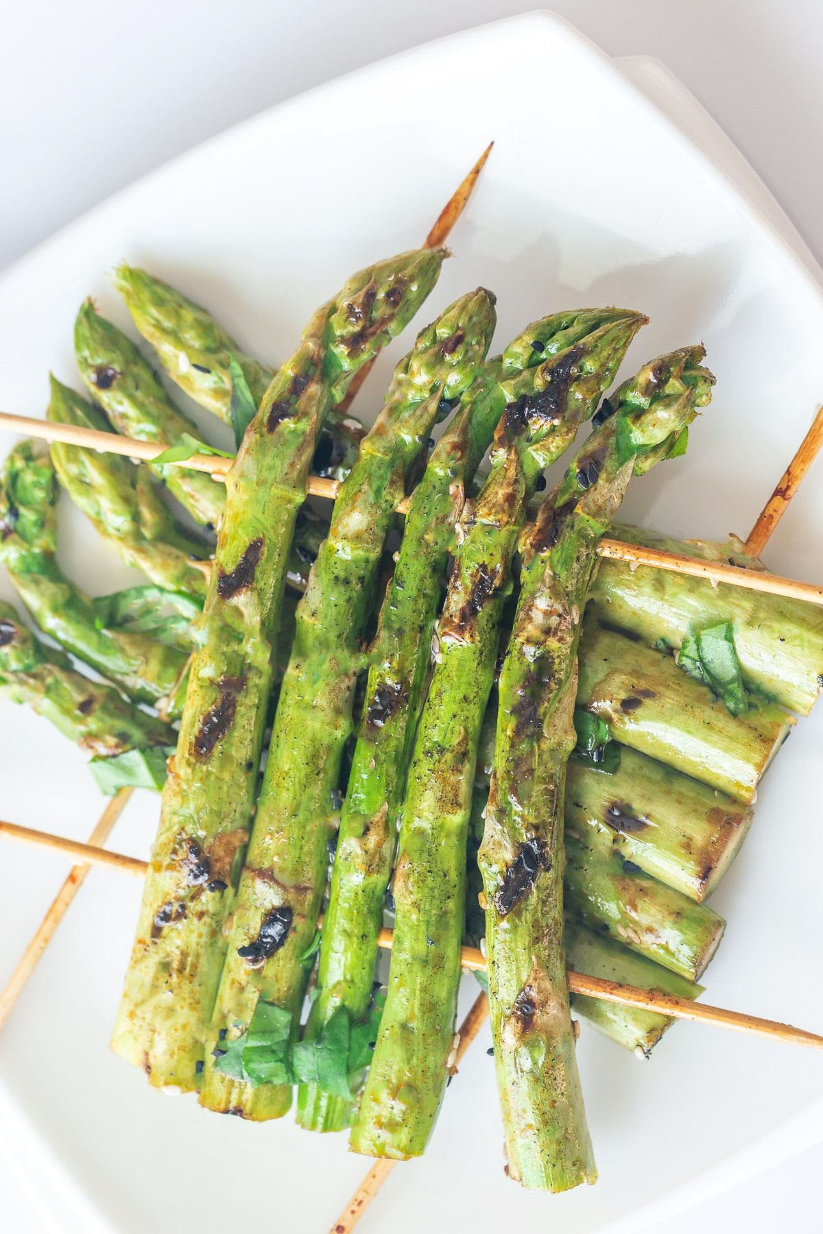 grilled asparagus rafts