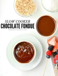 Slow Cooker Chocolate Fondue title image