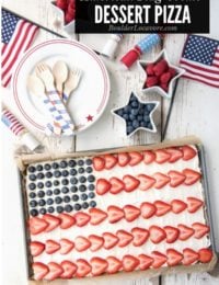 American Flag Dessert Pizza title image