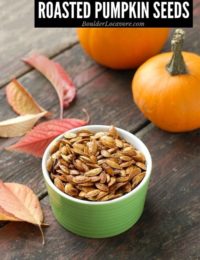 Roasted Pumpkin Seeds in small bowl